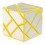FangCun Ghost Cube. Yellow Base Silver Stickers