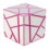 FangCun Ghost Cube. Pink Base Silver Stickers