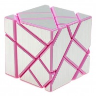 FangCun Ghost Cube. Base Rosa Pegatinas Plateadas