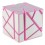 FangCun Ghost Cube. Pink Base Silver Stickers