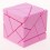 FangCun Ghost Cube. Pink Base Silver Stickers