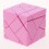 FangCun Ghost Cube. Pink Base Silver Stickers