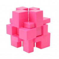 Mirror Pink3x3x3 Magic Cube. Solid Pink