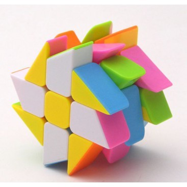 Moyu Crazy  Windmill 3x3x3 Magic Cube. Black Base