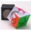 Mini Fangshi Shuang Ren 3x3x3 Magic Cube. White Base Black Cover