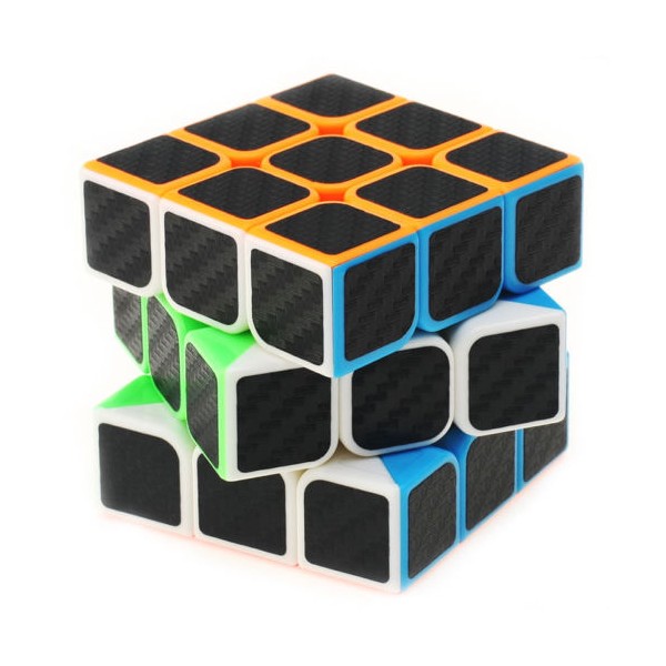 2018 Z-Cube Carbon Fiber Sticker 3x3x3 Pyraminx Speed Cube Puzzle Brain Teaser 