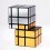 Mirror Gold 3x3x3 Magic Cube. Black Base