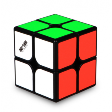 Qiyi Cavs 2x2 Magic Cube. Noir base de