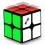 Qiyi Cavs 2x2 Magic Cube. Noir base de