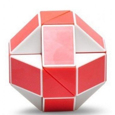 Serpente Twist Sheng Shou. Rosso e bianco