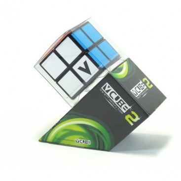 V-Cube 2 Flat. Base black. Cube 2 x 2 Vcube.