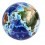 V-Cube 2x2 Earth 2b Pillow. Glossy Magic Cube
