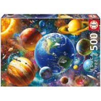 PUZZLE 500 PIÈCES SYSTÈME SOLAIRE