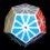 Pyraminx Crystal Magic Minx. White Base