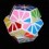 Pyraminx Crystal Magic Minx. White Base