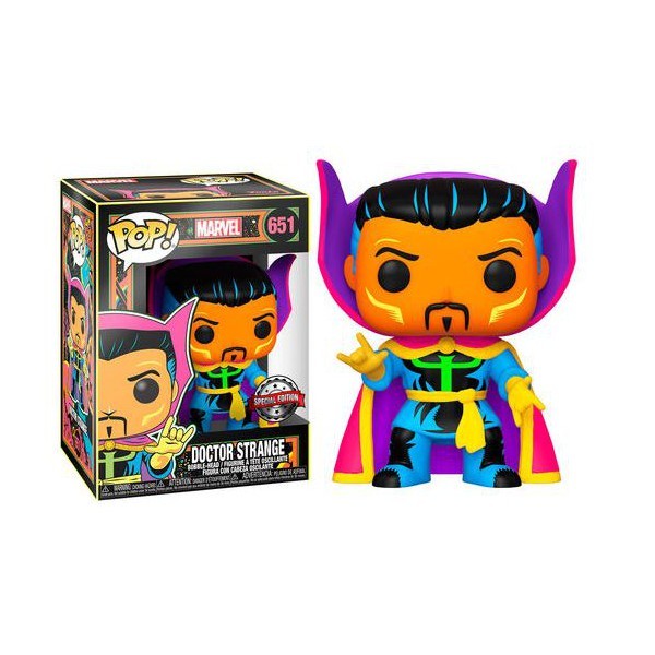 marvel funko pop black light