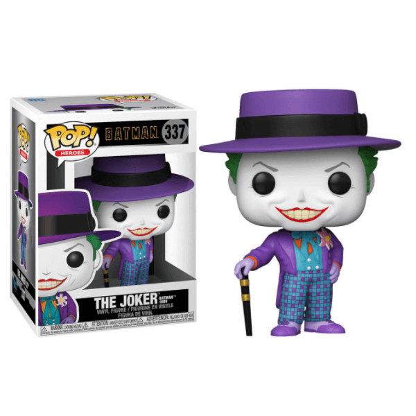 FIGURA FUNKO POP DC COMICS BATMAN 1989 JOKER WITH HAT