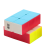 Cubo mágico 2 x 2 x 3 Base branca.