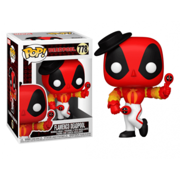 FIGURA FUNKO POP MARVEL DEADPOOL 30TH FLAMENCO