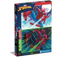 SPIDERMAN 104 PIECE PUZZLE GLOWING LIGHTS