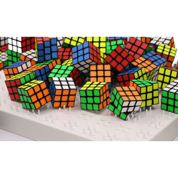 GAN Mosaic 10x10 - 100 Rubik's cubes for mosaic art 