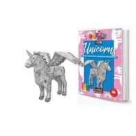 UNICORNI-PUZZLE-LIBRO-PUZZLE 3D-PAGINE DA COLORARE