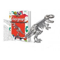 DINOSAURIOS-LIBRO-PUZZLE 3D-PAGINAS COLOREAR