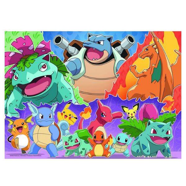 PUZZLE POKEMON BUMPER PACK 4X100 PZAS /